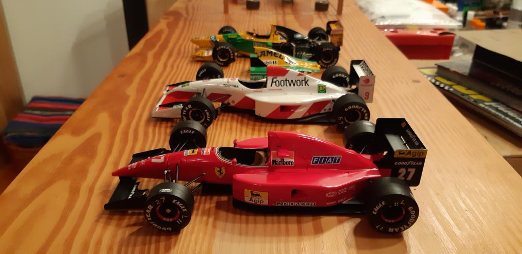 Modellino 1:20 Tamiya Benetton Ford B192
Modellino 1:20 Fujimi Footwork Mugen Honda FA13
Modellino 1:20 Fujimi Ferrari F92 AT
